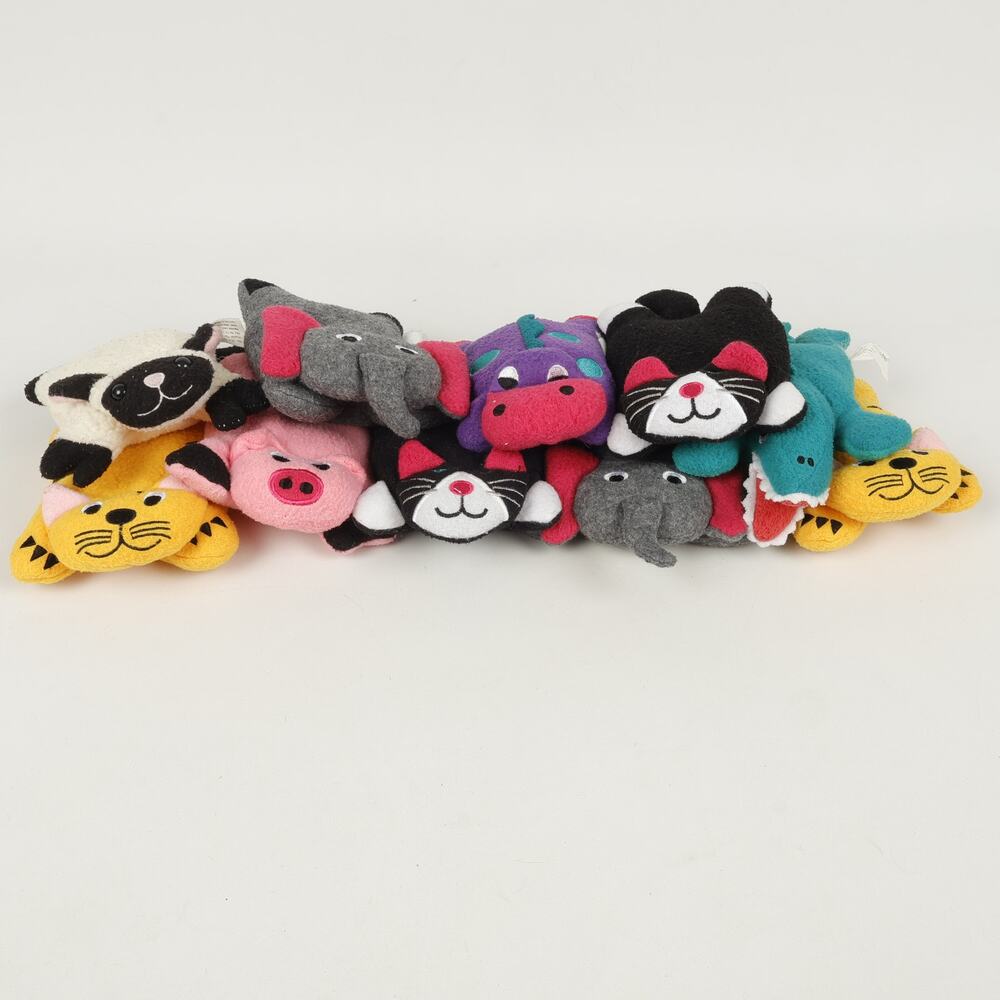 Lot of 10 Vintage Crown Crafts 5'' Pillow Buddies Babies Bean Bag Flat Plush